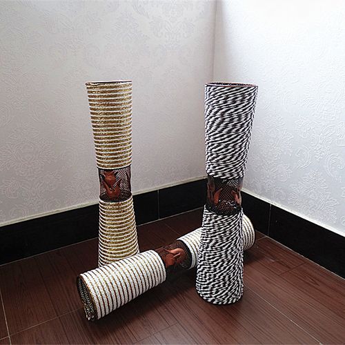 铁艺落地大花瓶 高度55.5cm的艺术品，点缀家居的优雅之选